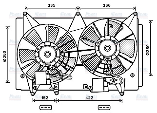 AVA Radiator Cooling Fan MZ7547