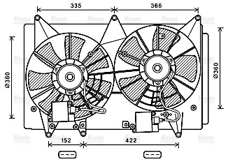 AVA Radiator Cooling Fan MZ7548