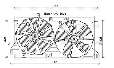 AVA Radiator Cooling Fan MZ7550
