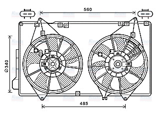 AVA Radiator Fan MZ7553