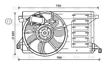 AVA Radiator Fan MZ7554