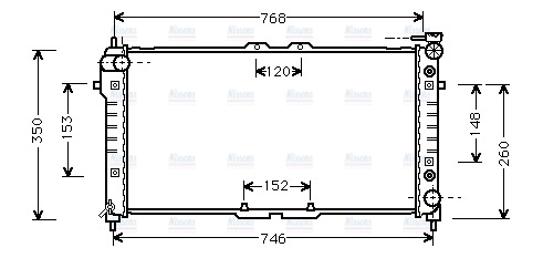 AVA Coolant Radiator MZA2037