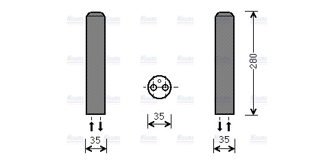 AVA Aircon Receiver Dryer Filter MZD234