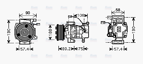 AVA Aircon Compressor MZK208