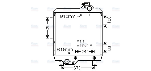 AVA Coolant Radiator NH2014