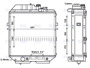 AVA Coolant Radiator NH2027
