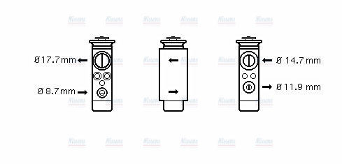 AVA Aircon Expansion Valve OL1412