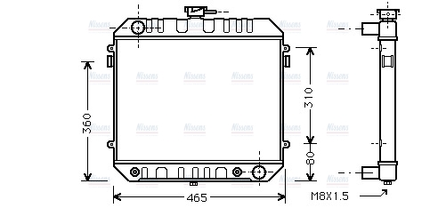 AVA Coolant Radiator OL2025
