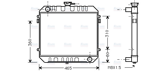 AVA Coolant Radiator OL2027