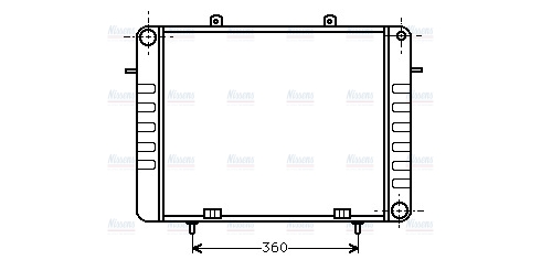 AVA Coolant Radiator OL2038