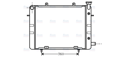 AVA Coolant Radiator OL2040
