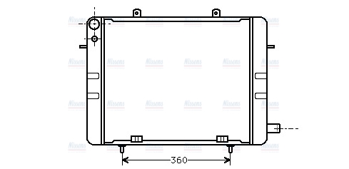 AVA Coolant Radiator OL2044