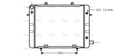 AVA Coolant Radiator OL2045