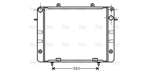 AVA Coolant Radiator OL2056