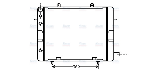 AVA Coolant Radiator OL2058