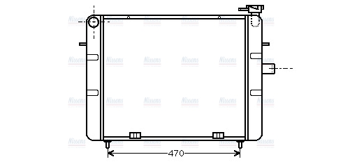 AVA Coolant Radiator OL2077