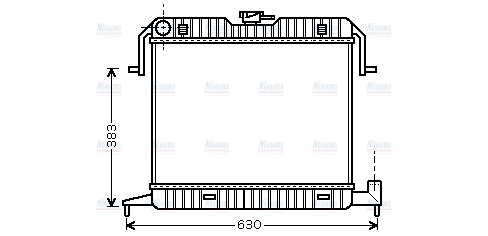 AVA Coolant Radiator OL2087