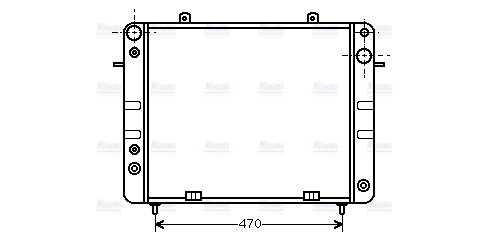AVA Coolant Radiator OL2101