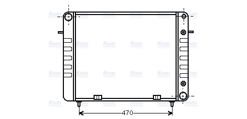 AVA Coolant Radiator OL2102