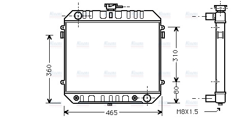 AVA Coolant Radiator OL2109