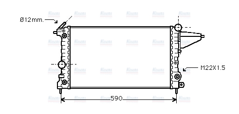 AVA Coolant Radiator OL2117