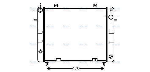 AVA Coolant Radiator OL2152