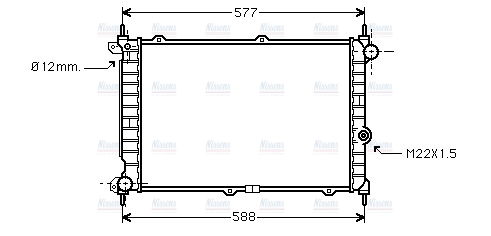 AVA Coolant Radiator OL2207