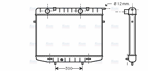 AVA Coolant Radiator OL2213