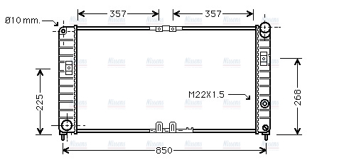 AVA Coolant Radiator OL2285