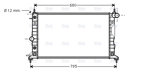 AVA Coolant Radiator OL2324