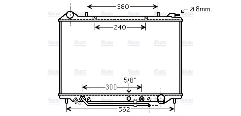 AVA Coolant Radiator OL2405