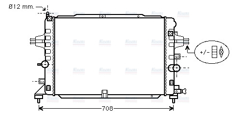 AVA Coolant Radiator OL2490