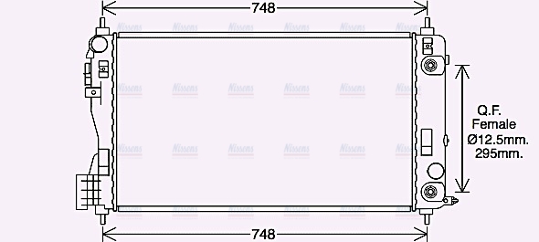 AVA Coolant Radiator OL2692