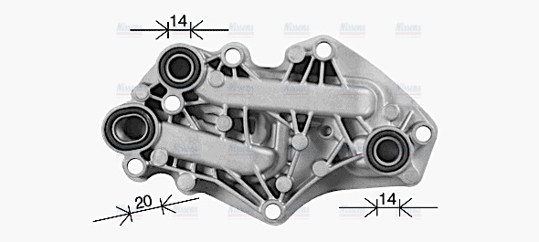 AVA Oil Cooler & Filter Housing OL3742H