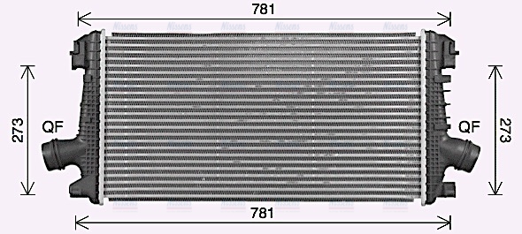 AVA Charge Air Intercooler OL4722