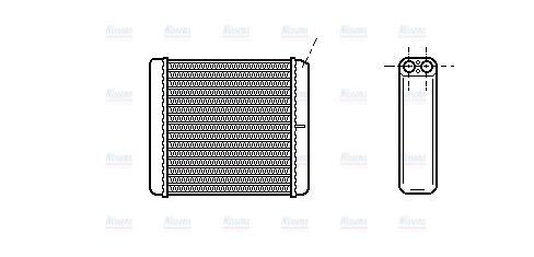 AVA Cabin Heater Core OL6206