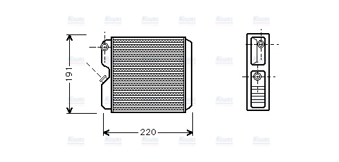 AVA Cabin Heater Core OL6240