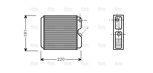 AVA Heater Core OL6243
