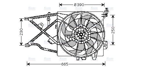 AVA Radiator Cooling Fan OL7505