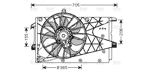 AVA Radiator Cooling Fan OL7526