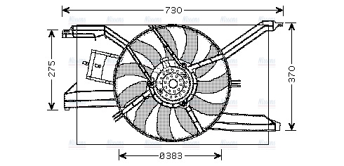 AVA Radiator Cooling Fan OL7532