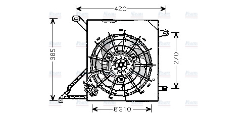 AVA Radiator Cooling Fan OL7534