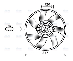 AVA Radiator Fan OL7566