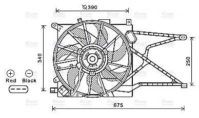 AVA Radiator Fan OL7596