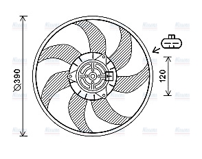 AVA Radiator Fan OL7613