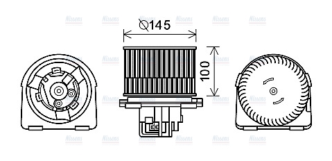 AVA Cabin Fan Blower Motor OL8619