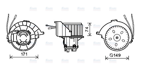 AVA Cabin Fan Blower Motor OL8627