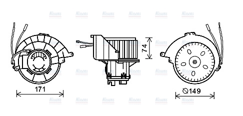 AVA Cabin Fan Blower Motor OL8628