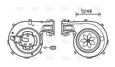 AVA Cabin Fan Blower Motor OL8630