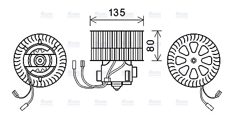 AVA Cabin Fan Blower Motor OL8631
